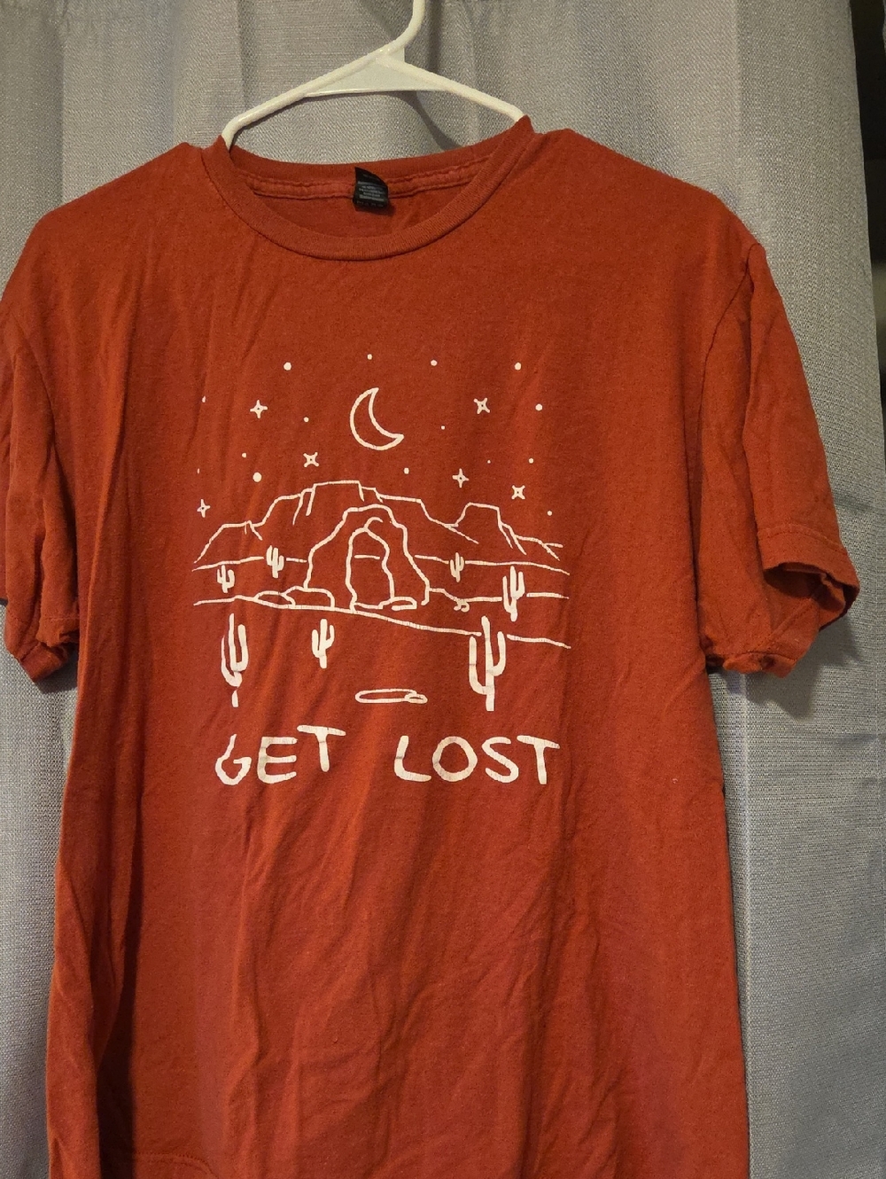 Serengetee Get Lost Graphic Tee - Rust Red Men's T-Shirt